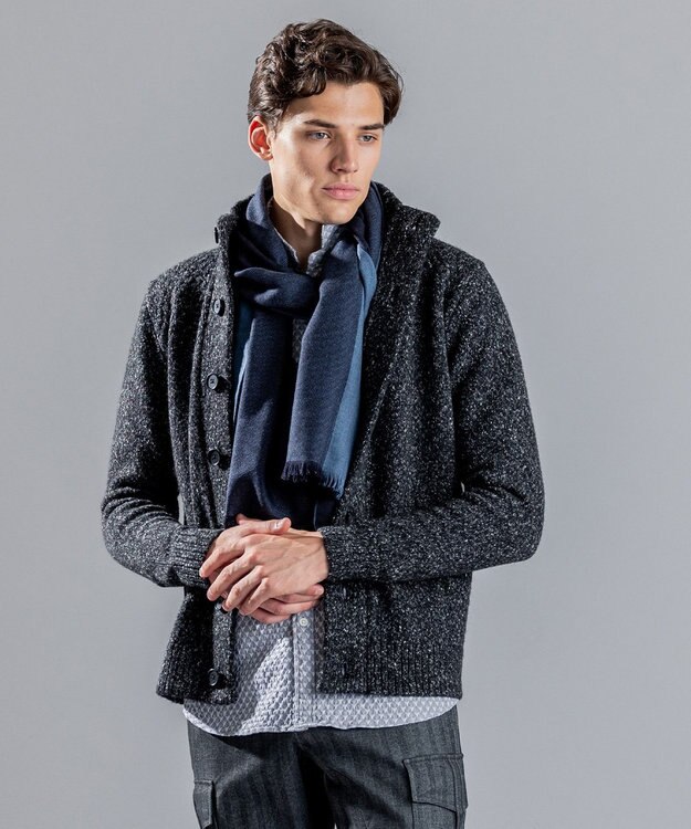 JOSEPH HOMME シルクカシミヤ　ブックストール ダルブルー系