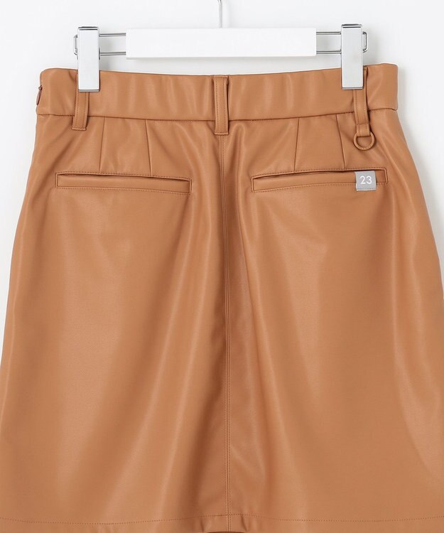 23区GOLF 【WOMEN】フェイクレザー スカート キャメル系