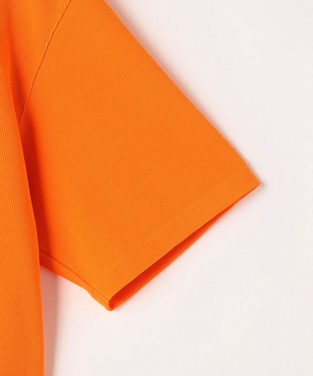 PW CIRCULUS 【MEN】ミニワッフル鹿の子ポロ ゴルフ オレンジ系