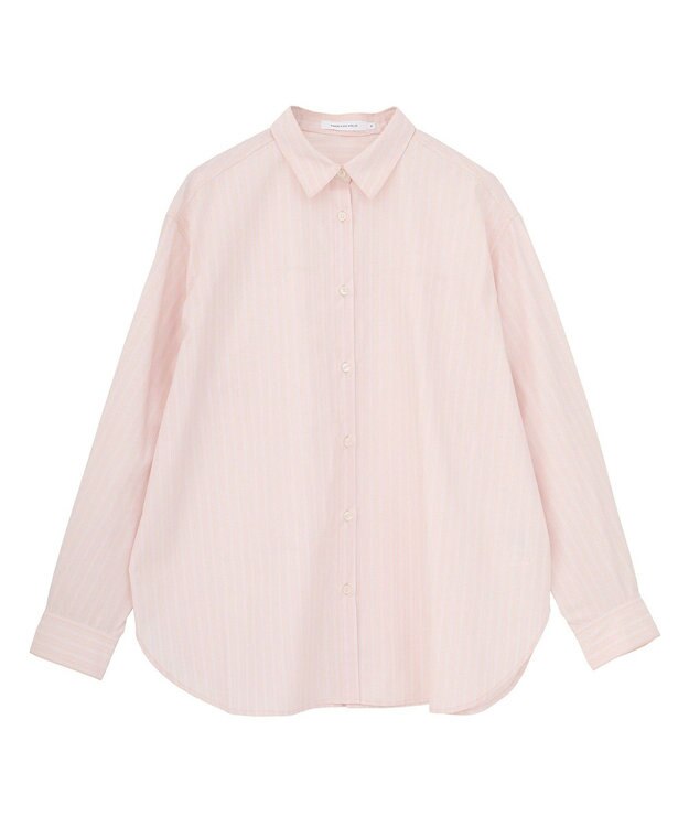 AMERICAN HOLIC 【花粉防止】【イージーケア】ベーシックシャツ Stripe Pink