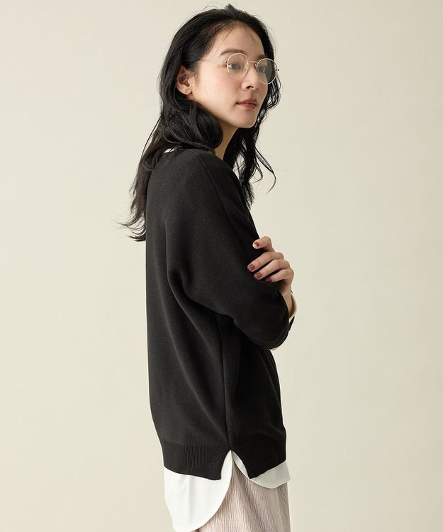 ANY ラメガーターニット ブラック