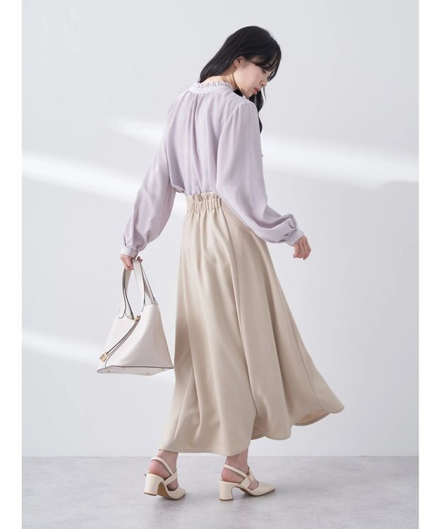 earth music&ecology ２ＷＡＹスタンドフリルブラウス Pink