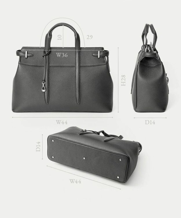 GOTAIRIKU 【ETIAM】シュリンク サイドベルトブリーフケース《Unite》 ブラック系