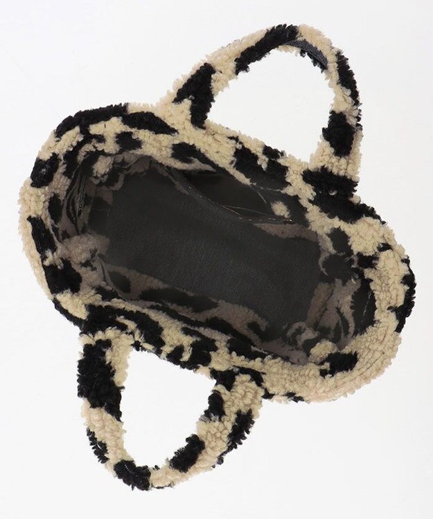 LeSportsac SMALL TWO WAY DENIM TOTE/ブラックデニム/レオパードシェルパ ブラックデニム/レオパードシェルパ