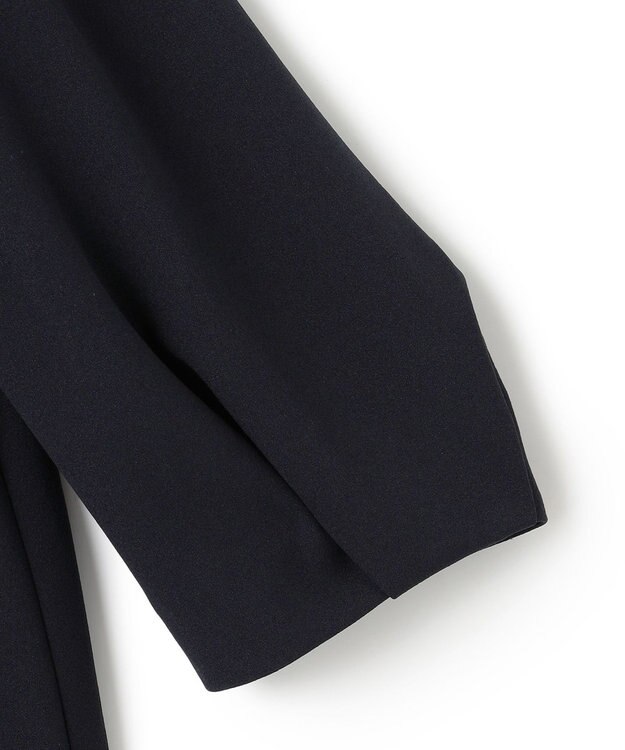 UNFILO L 【2WAY】BEAUTY MOVE レース襟ブラウス ネイビー