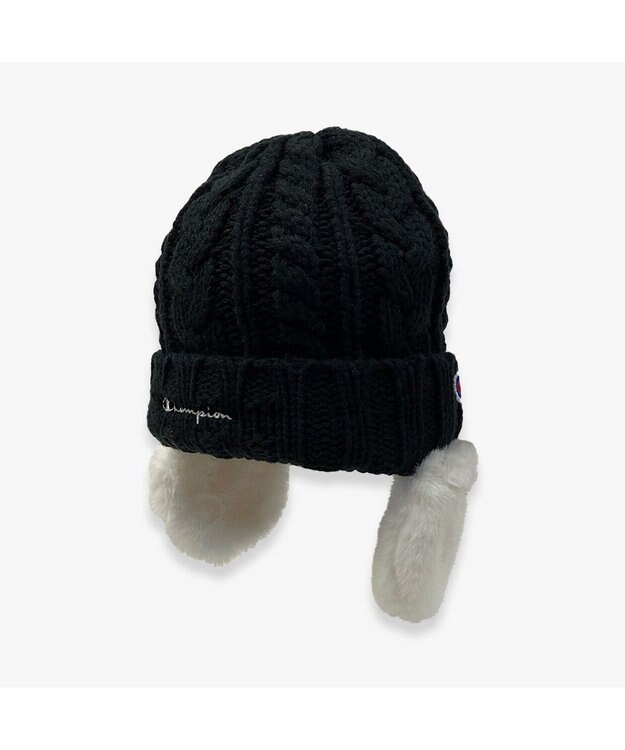 林八百吉商店 Champion　キッズ　ボア耳ケーブルワッチ ブラック