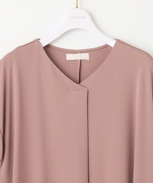 ANY SIS 【WEB・一部店舗限定】フレア ワンピース ピンク