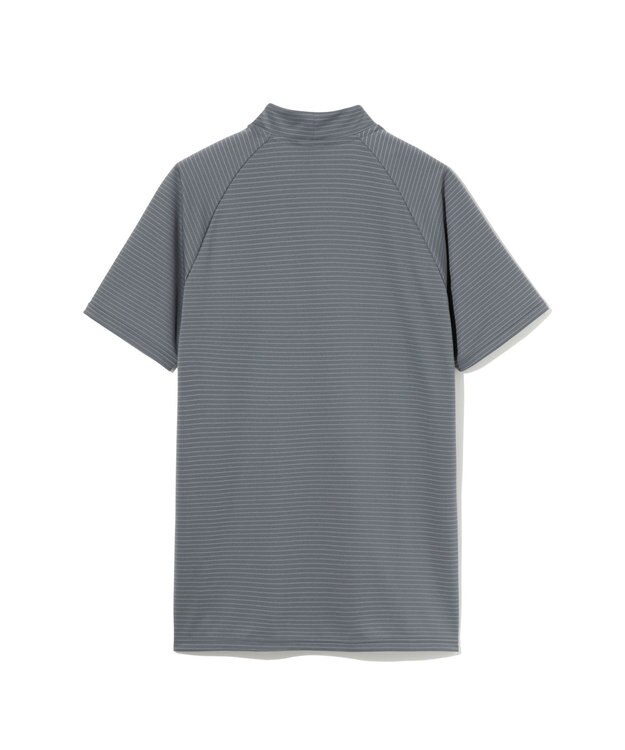 ZERO HALLIBURTON ボーダーモックネックTシャツ ZHG-M6S5b 85190 グレー