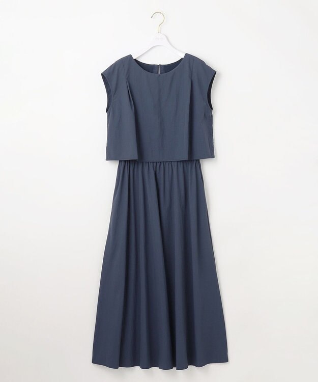 ANY SIS L 【撥水・UVカット】ウォーターサイド ワンピース ダルブルー