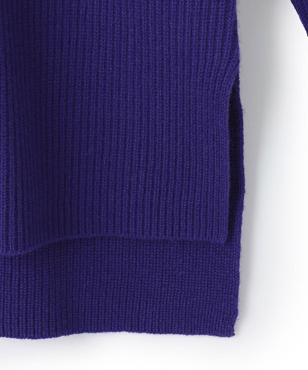 ICB 【WEB限定カラーあり】ウールカシミヤ ボートネックニット ロイヤルブルー系【WEB限定】