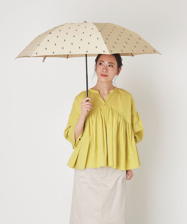 MOONBAT 【WEB限定】POLO RALPH LAUREN（ポロ ラルフローレン） 折りたたみ傘 ポロポニー プリント ベージュ