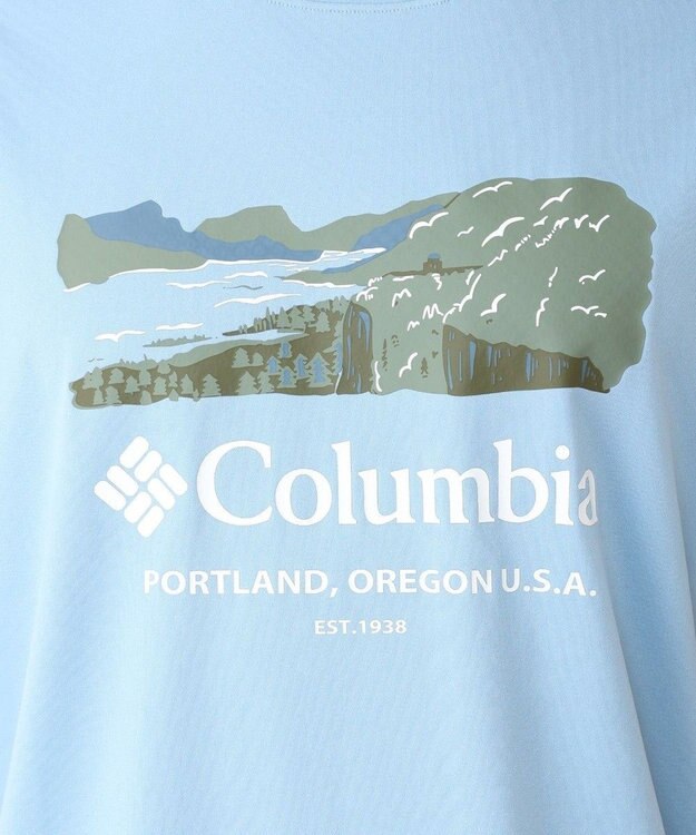 Columbia Columbia/ レイクアローヘッドグラフィックショートスリーブTシャツ /コロンビア Ripple Blue、 River