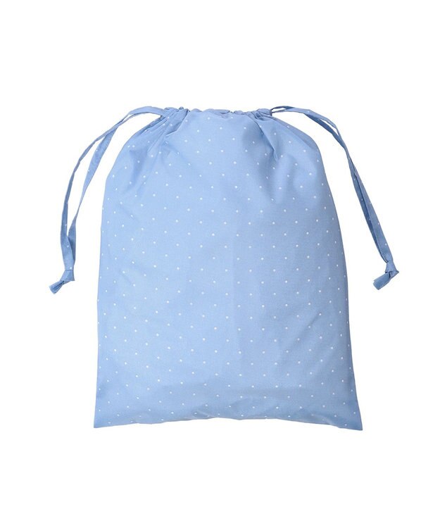 MOONBAT FLAT PURE サイクル レインコート ドット 自転車 収納袋付き サックスブルー