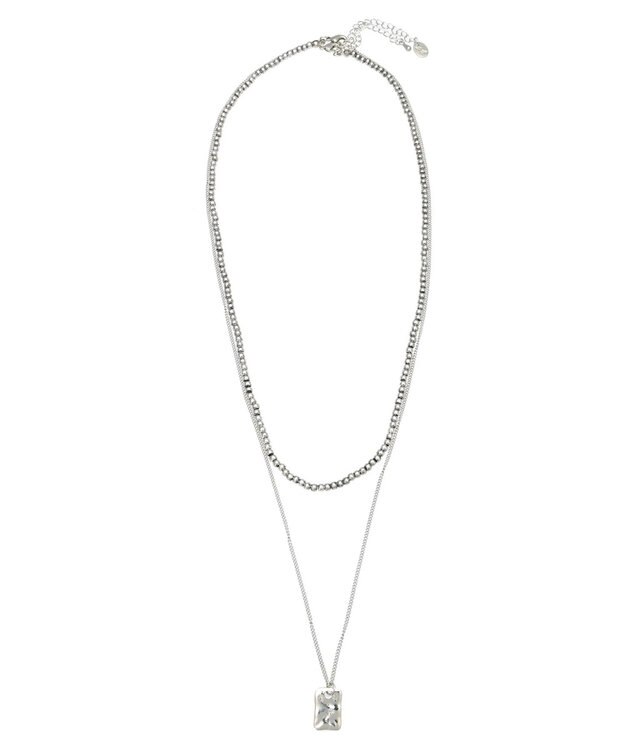 AMERICAN HOLIC ＳＥＴ　ポイントネックレス＋メタルボールネックレス Silver