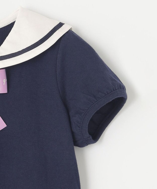 ANY KIDS セーラーカラー ワンピース ネイビー