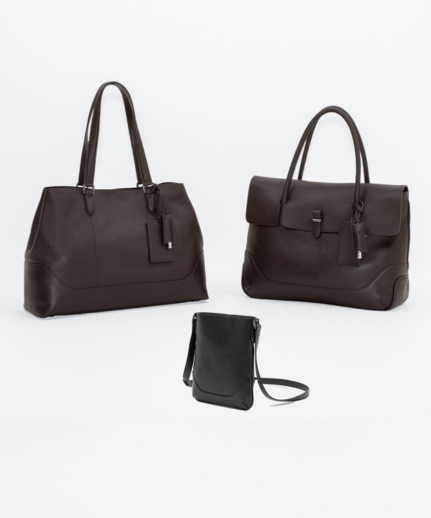 GOTAIRIKU 別注/日本製【PELLE MORBIDA×GOTAIRIKU】レザー ショルダーバッグ ブラック系