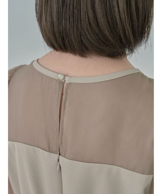 earth music&ecology ＳＥＴ２点チュールキャミ付きドッキングワンピース Beige