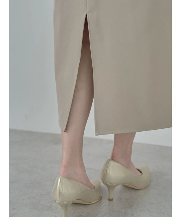 earth music&ecology ＳＥＴ２点チュールキャミ付きドッキングワンピース Beige