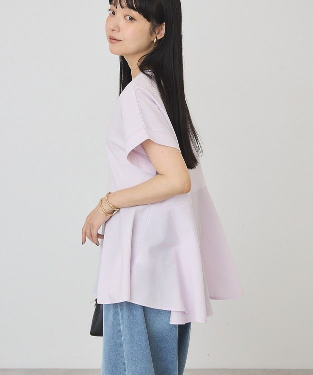 AMERICAN HOLIC アシンメトリーペプラム ドッキングプルオーバー Pink
