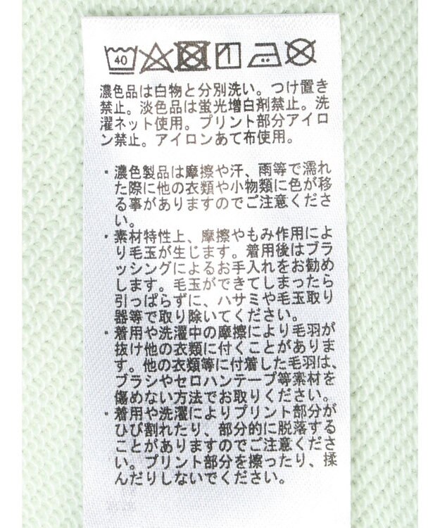 earth music&ecology 袖レースアップウラケプルオーバー Mint