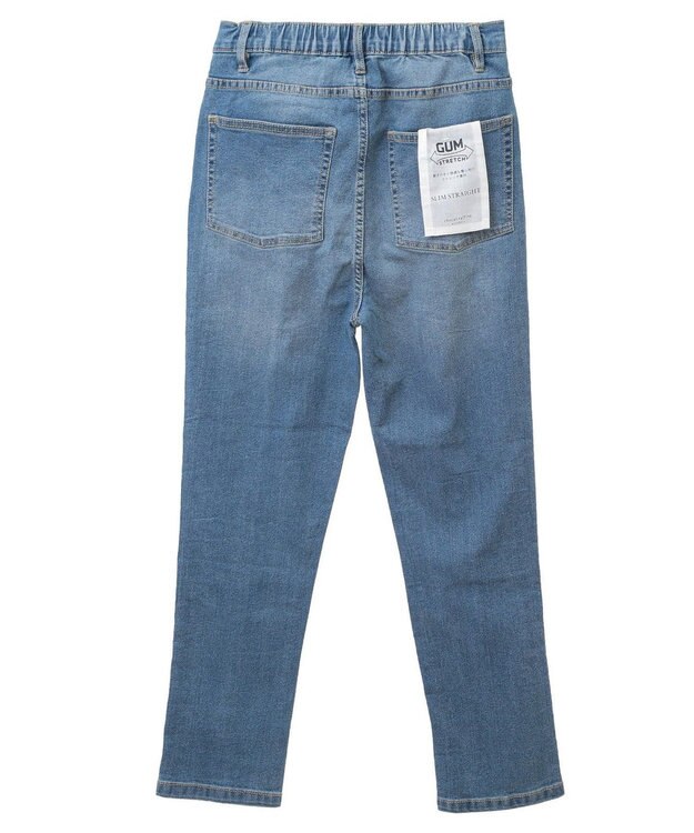 Green Parks ＧＵＭストレッチデニム　センター切替テーパードパ Indigo