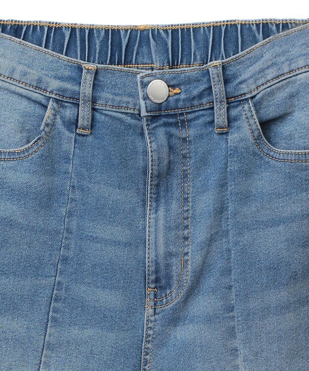 Green Parks ＧＵＭストレッチデニム　センター切替テーパードパ Indigo