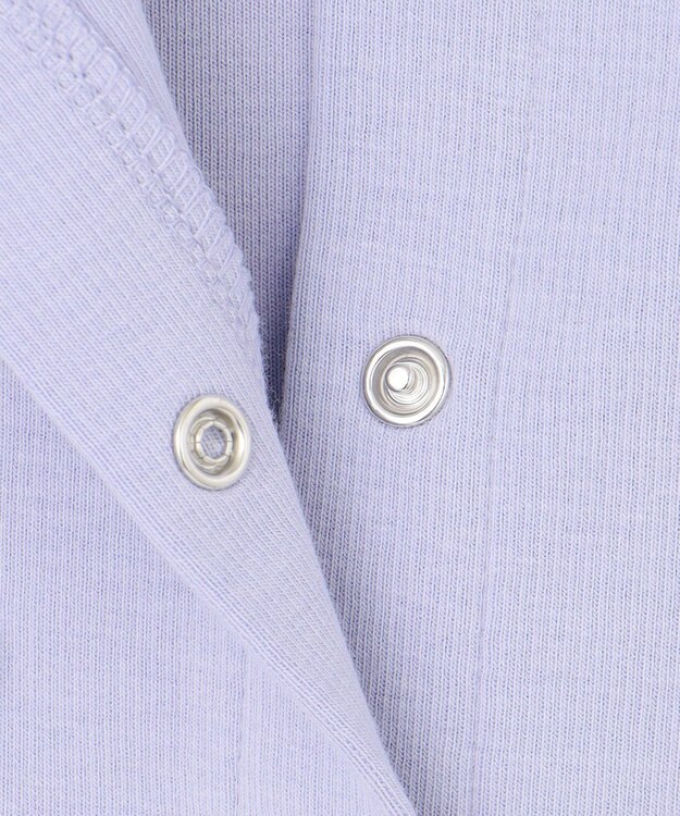 ANY KIDS スナップボタン リボンカーディガン サックスブルー