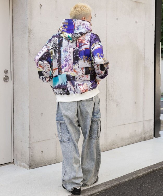 WEGO 総柄BIGプルパーカー 柄7