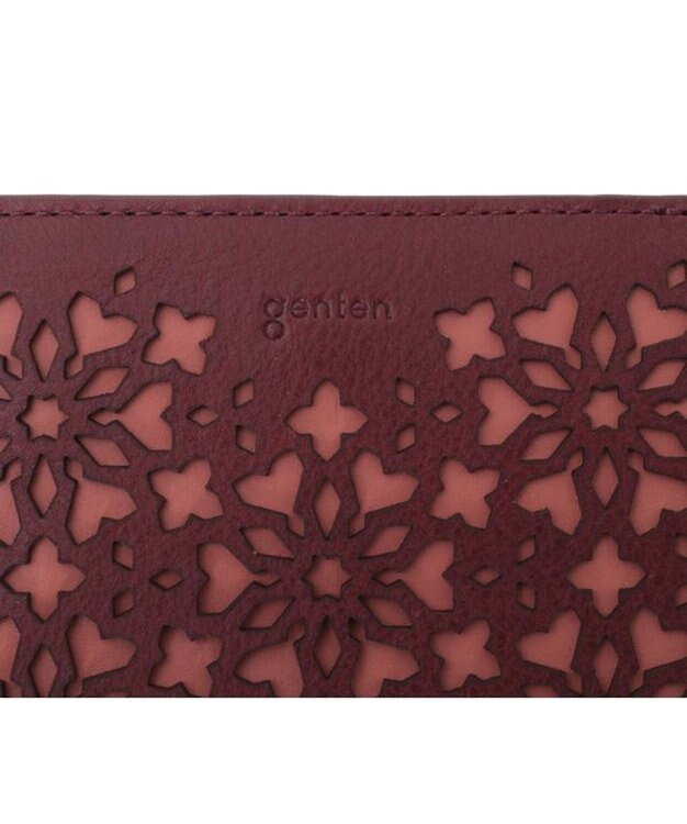 genten カレイド 2つ折り財布 ワイン