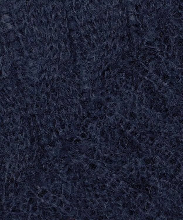 23区 S 【R(アール)】モヘヤ混 ケーブルニット ネイビー系