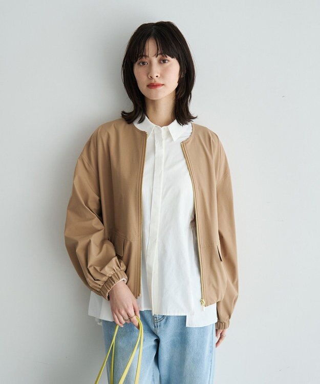 YECCA VECCA [撥水]バルーンブルゾン Beige