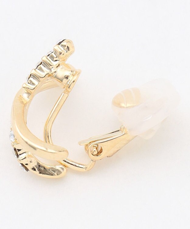 ANY 【WEB限定】クロスフープイヤリング(両耳用) ライトゴールド