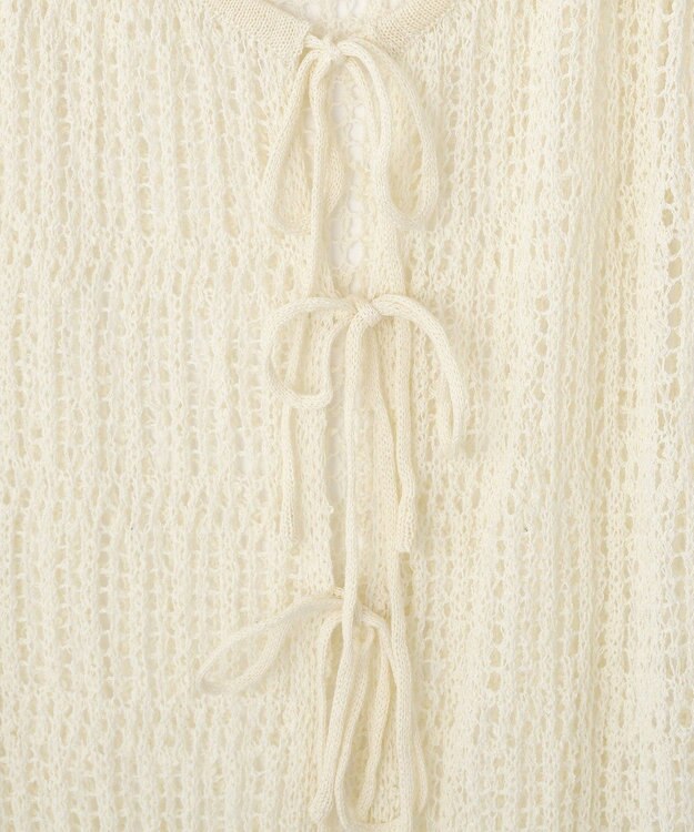 CRAFT STANDARD BOUTIQUE ノットヤーン透かしビスチェ Off White