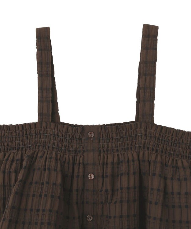 AMERICAN HOLIC シアーチェックビスチェ Brown