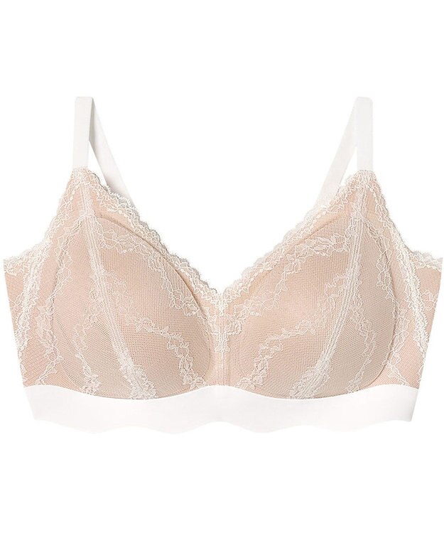 Wing ノンワイヤーブラ 吸いつくようなフィット感 軽いつけごこち ナチュラルなバストシルエット ブラジャー KB4100 ウイング／ワコール アイボリー