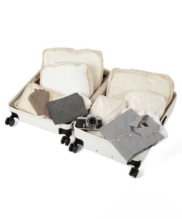 ACE BAGS & LUGGAGE ACE ベベル スーツケース 63L 5~7泊 ドリンクホルダー付き 05682 エース ホワイト