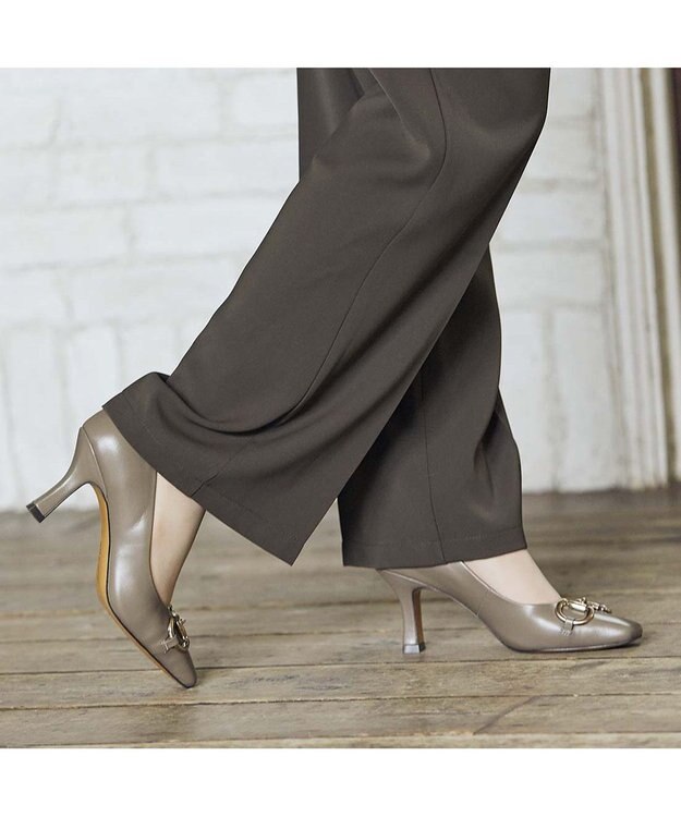 MODE ET JACOMO <MODE ET JACOMO>ビットデザインパンプス オーク