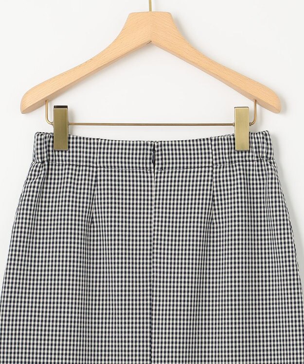 組曲 【洗える・ウエストゴム仕様】2WAYストレッチ スカート ネイビー系3