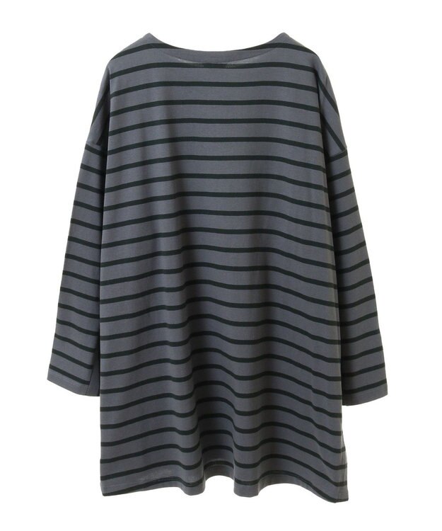 AMERICAN HOLIC ボーダーカットＢＩＧプルオーバー Gray