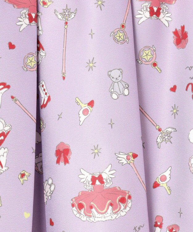 ANY KIDS 【カードキャプターさくら×any FAM】総柄 スカート ラベンダー