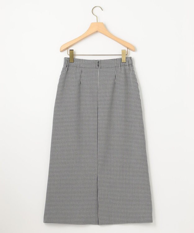 組曲 【洗える・ウエストゴム仕様】2WAYストレッチ スカート ネイビー系3