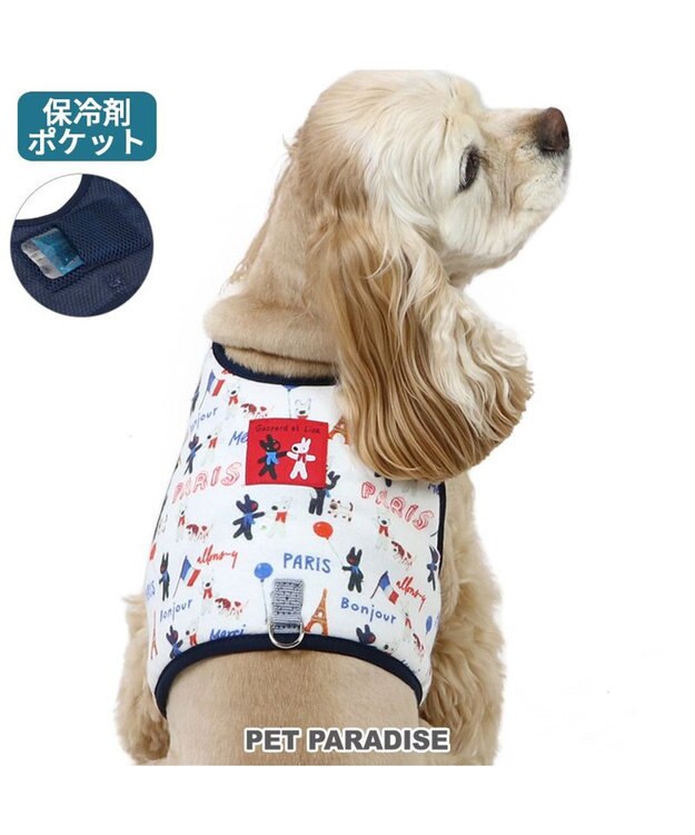PET PARADISE リサとガスパール 保冷剤ポケット付き ハーネス ＳＭ 中型犬 保冷剤付き