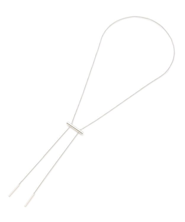 23区 バー スライド ラリエット ネックレス シルバー系