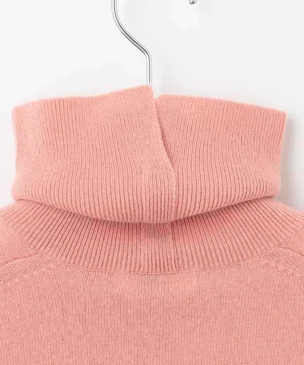 J.PRESS LADIES 【洗える】CASHMERE BLEND タートルネック ニット ピンク系