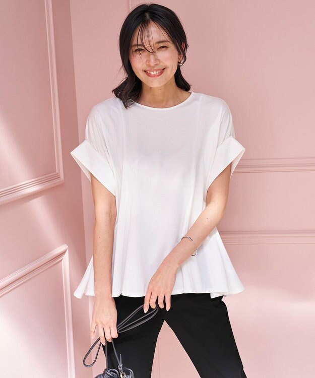 UNFILO ヒートシールドジャージー ボリュームフレアT ホワイト