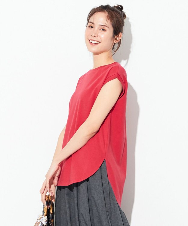 ANY 【抗菌・防臭】プレミアムベーシックノースリーブ Tシャツ チェリー