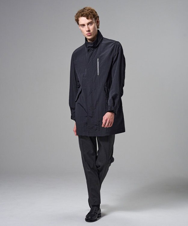 JOSEPH HOMME 新素材【高機能素材/ライナードッキング対応】トラセアナイロンタッサー　モッズコート ブラック系