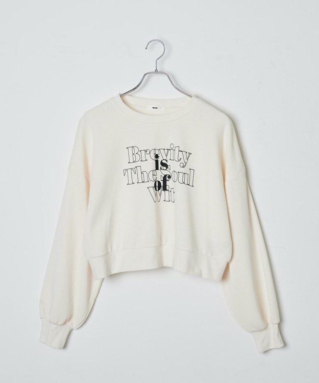 WEGO クロップドスウェット オフホワイト