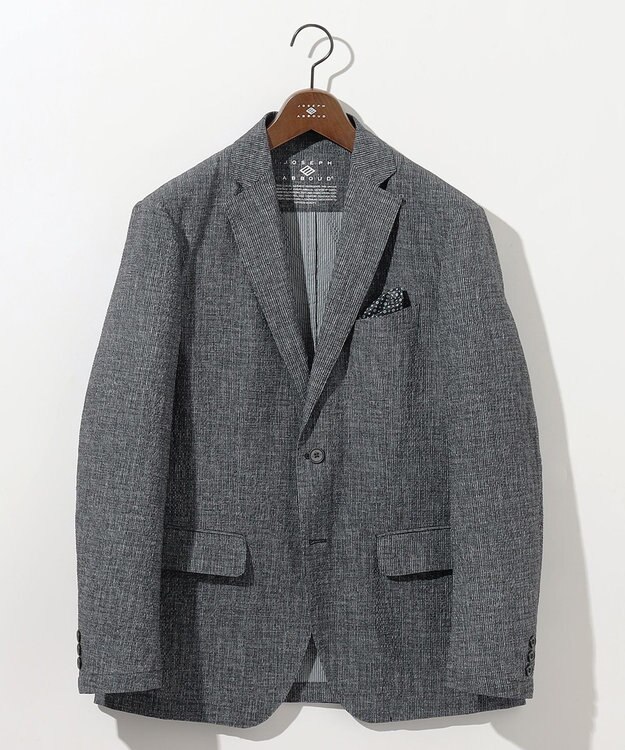 JOSEPH ABBOUD 【洗える/UV/エコ撥水・クールビズ/】ライトウェーブライト ジャケット グレー系2