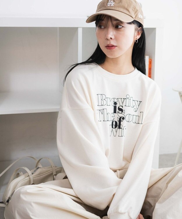 WEGO クロップドスウェット オフホワイト